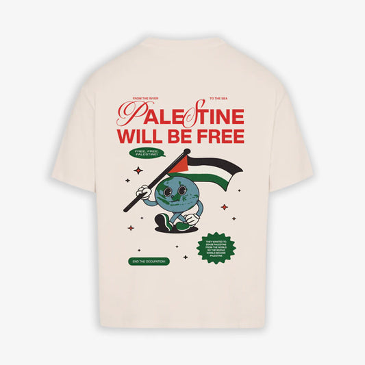 FREE PALESTINE - OFF WHITE