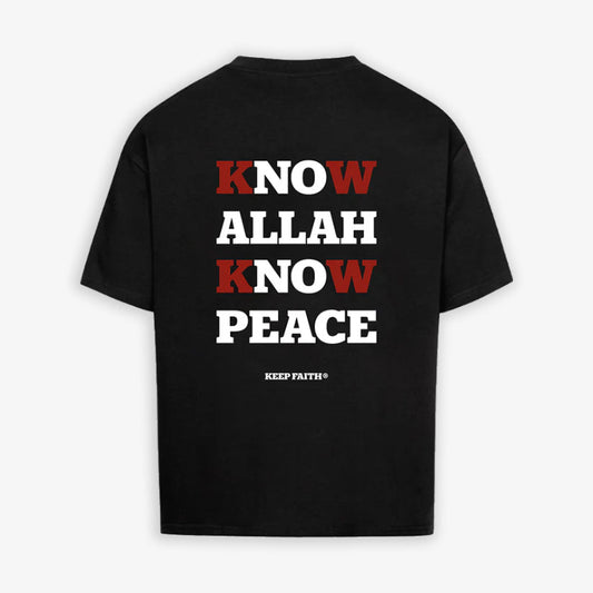 KNOW ALLAH KNOW PEACE - BLACK