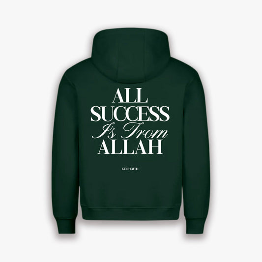 SUCCESS FROM ALLAH HOODIE - WILD GREEN