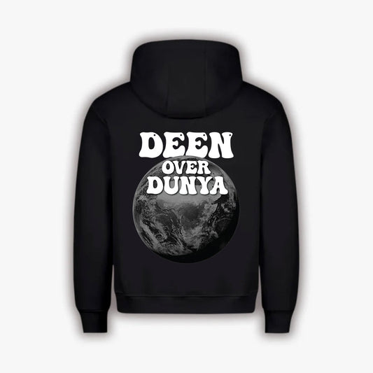 DEEN OVER DUNYA HOODIE - BLACK